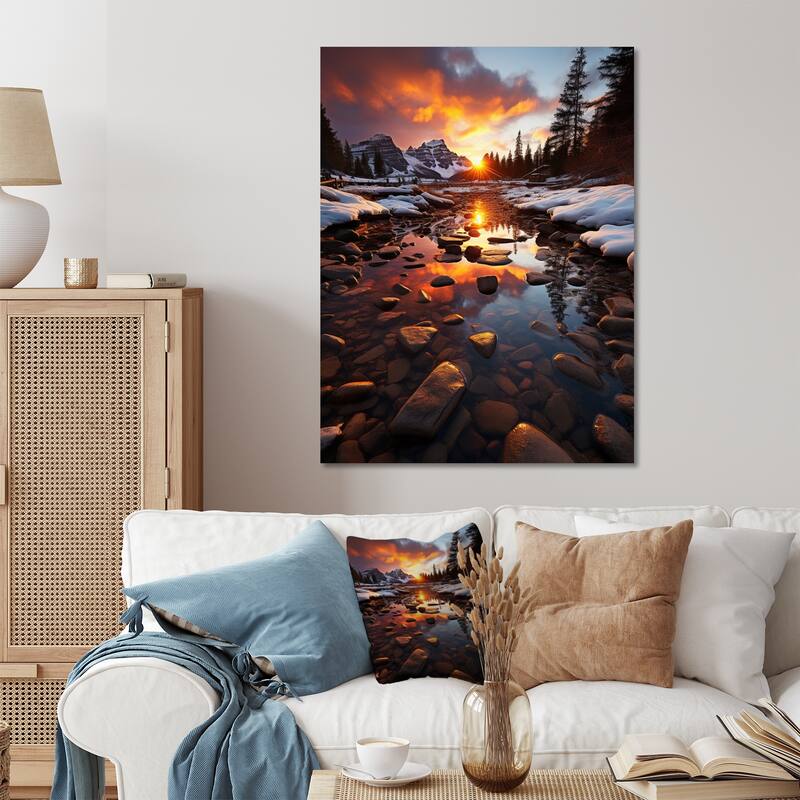 Designart "Canada Moraine Lake Sunrise" Canada Metal Wall Decor On Sale Bed Bath & Beyond